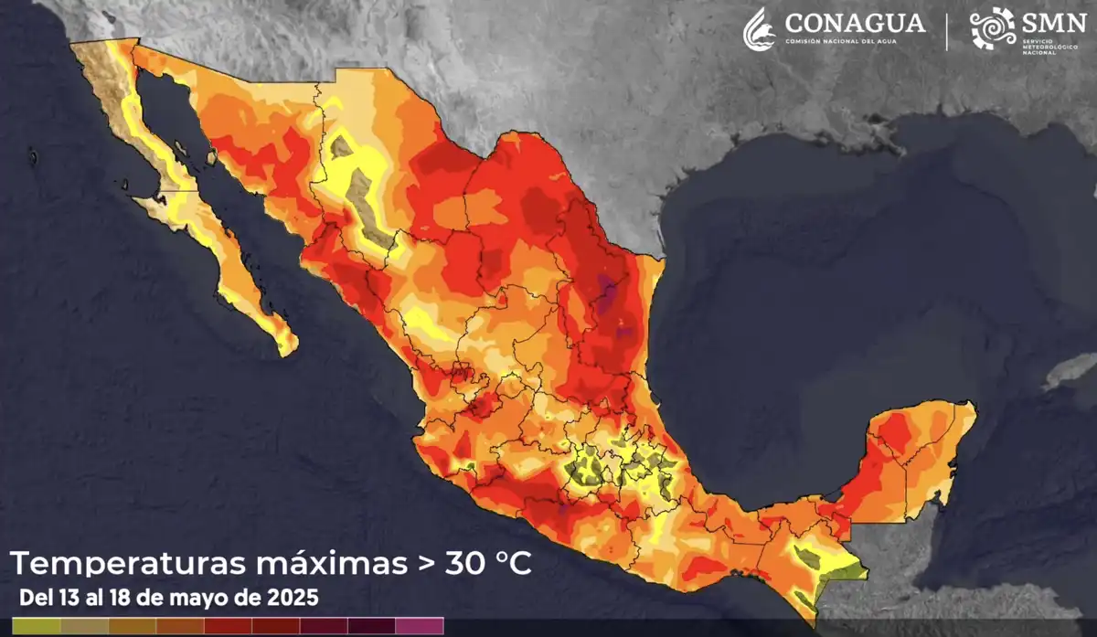 Onda de calor y fuertes vientos afectan a gran parte de México: se esperan temperaturas de hasta 45°C
