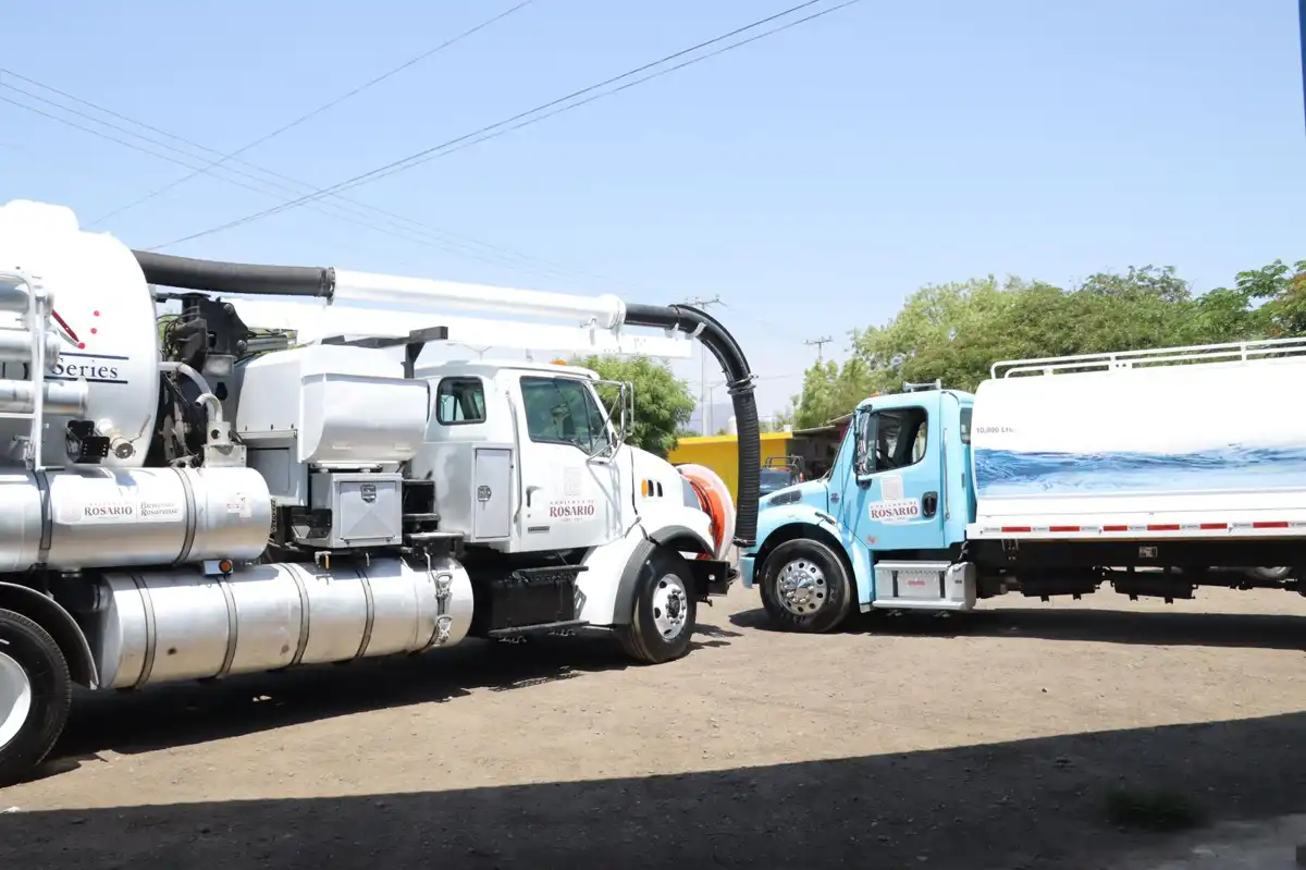 Ayuntamiento de Rosario adquiere camión vactor y pipa con recursos propios y apoyo estatal
