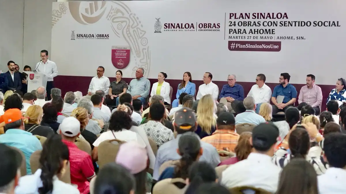 Rocha Moya anuncia 24 obras y megaproyectos en Ahome y Topolobampo con inversión histórica