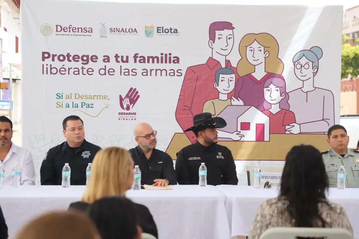 Arranca Campaña de Desarme Voluntario 2025 en Elota para promover la paz y seguridad en los hogares