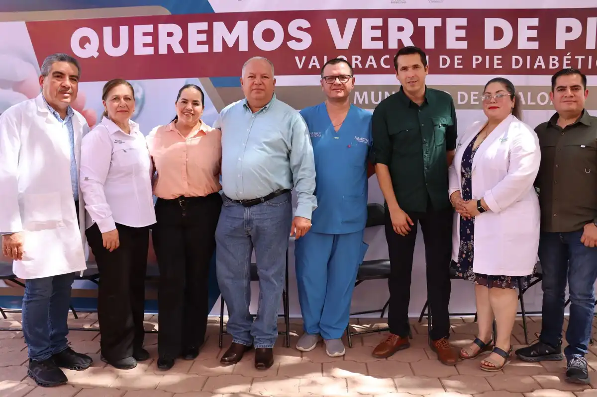 Atención médica gratuita para pie diabético llega a Sinaloa de Leyva