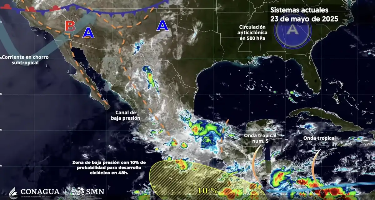 Alerta por fuertes lluvias, vientos y calor extremo en 30 estados de México este lunes