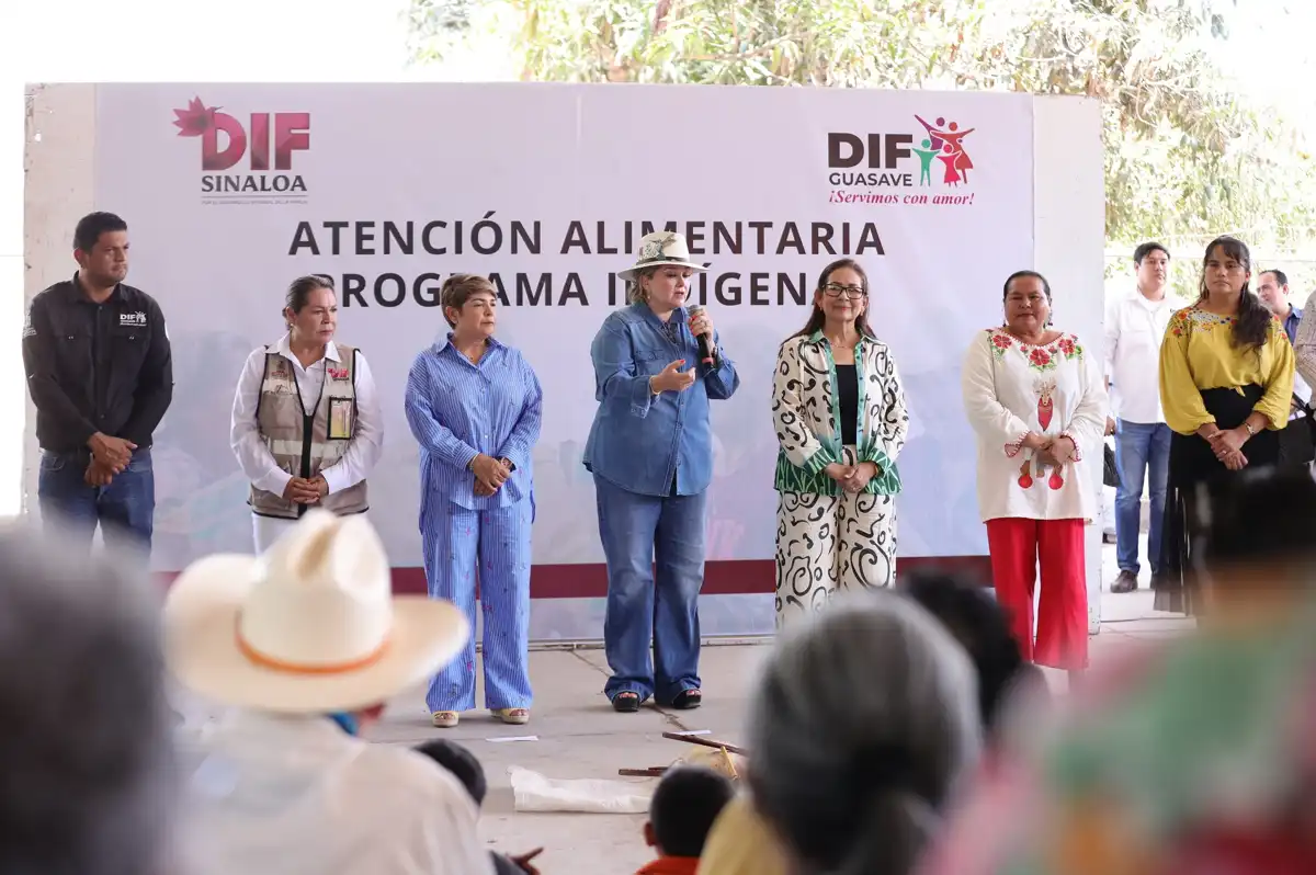 Entregan despensas a familias indígenas en Guasave con apoyo del DIF Sinaloa y Ayuntamiento