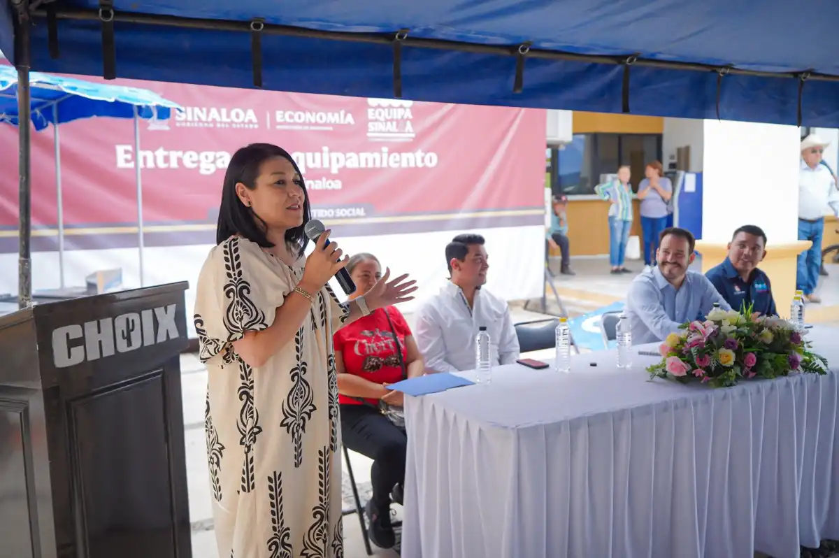 Entregan equipos productivos a emprendedores de Choix a través del programa Equipa Sinaloa 2025