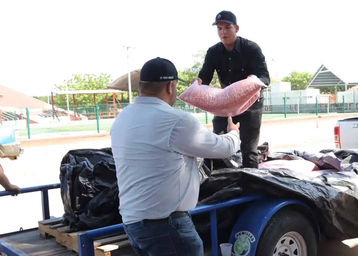 Entregan semilla de maíz a agricultores de Rosario a través del Programa de Apoyo de Temporal
