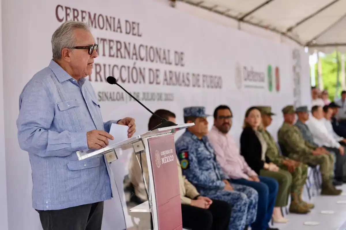 Destruyen mil armas de fuego en jornada nacional por la paz y seguridad