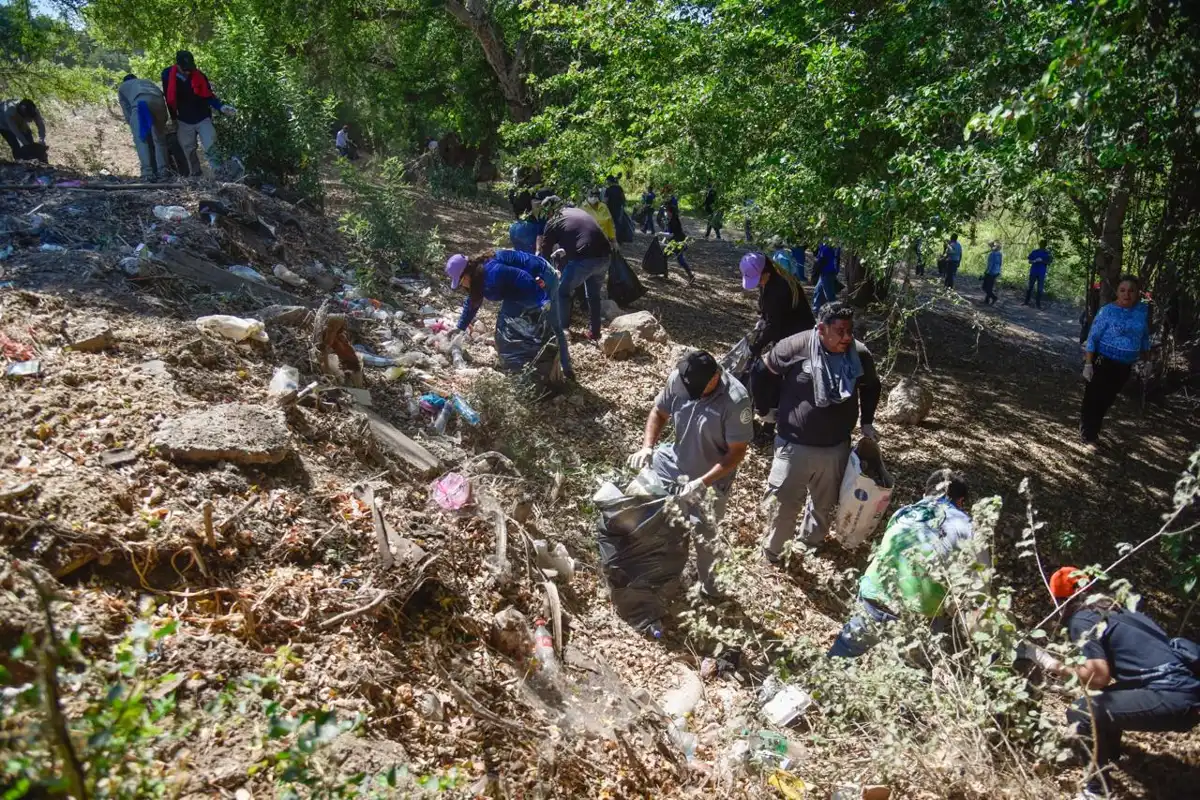 Limpian el Río Fuerte en Ahome con apoyo de los tres niveles de gobierno y ciudadanía