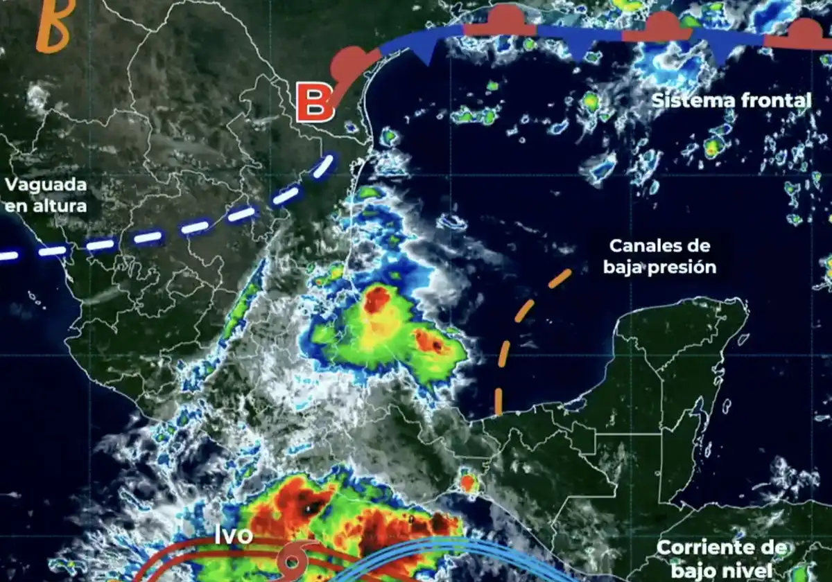 Tormenta tropical Ivo provoca lluvias intensas y oleaje alto en Guerrero y Oaxaca