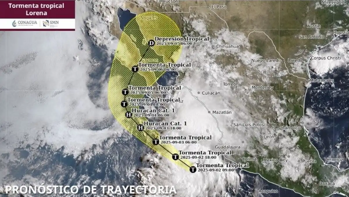 Tormenta tropical Lorena se forma en el Pacífico: afectará a Baja California Sur, Sinaloa y Nayarit