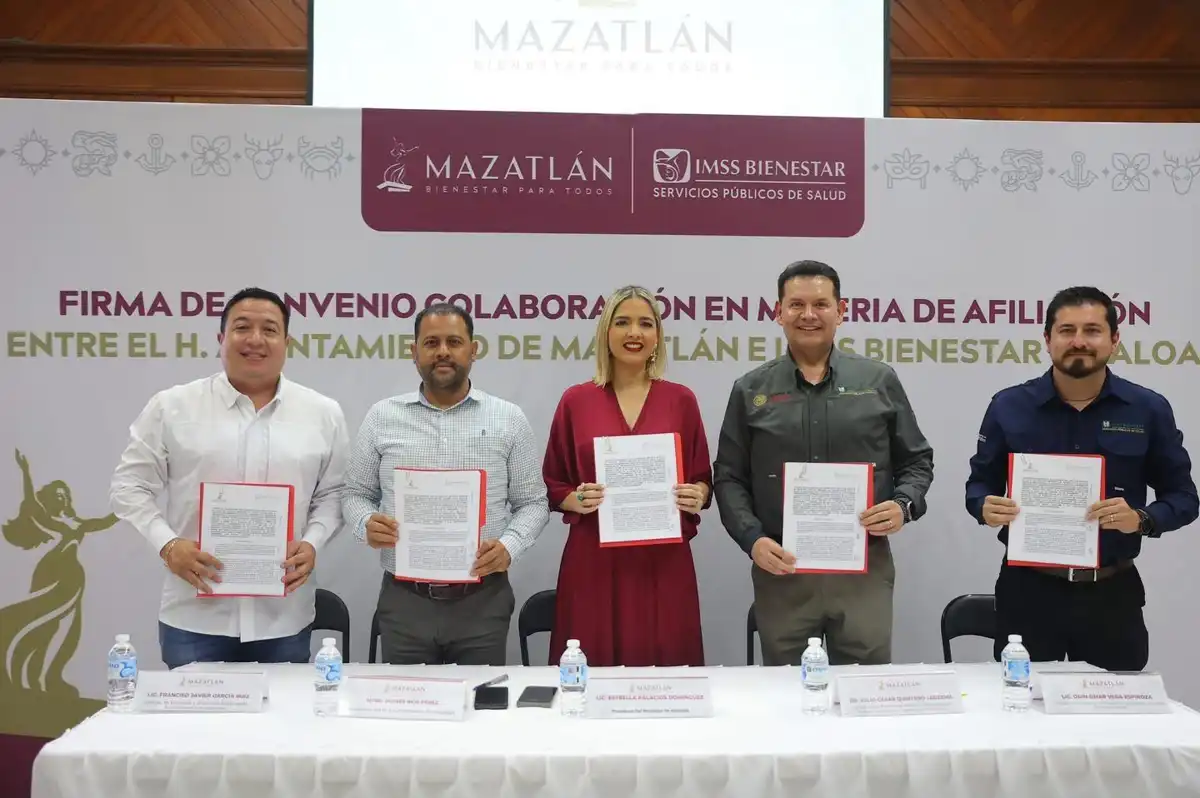 Mazatlán refuerza la salud con convenio de afiliación a IMSS Bienestar para personas sin seguridad social
