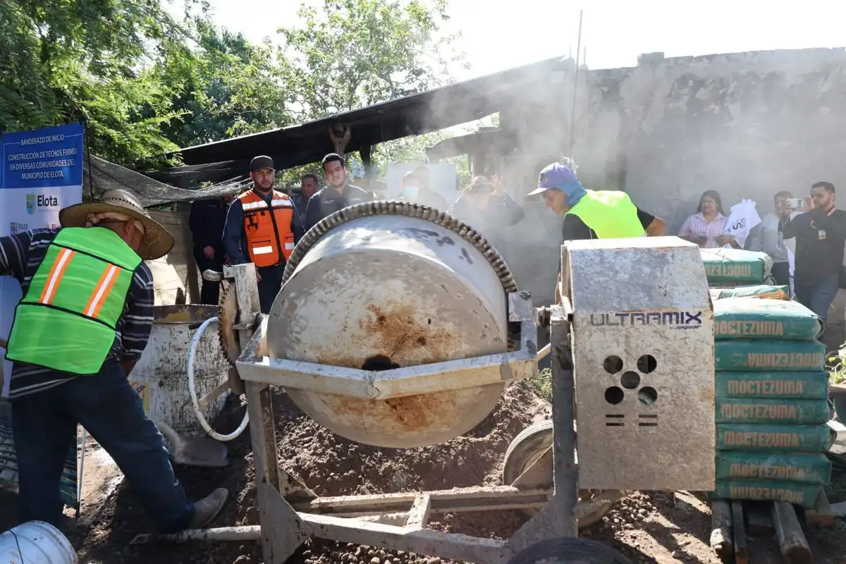 Gobierno de Elota arranca obras de vivienda con inversión de 1.8 millones de pesos
