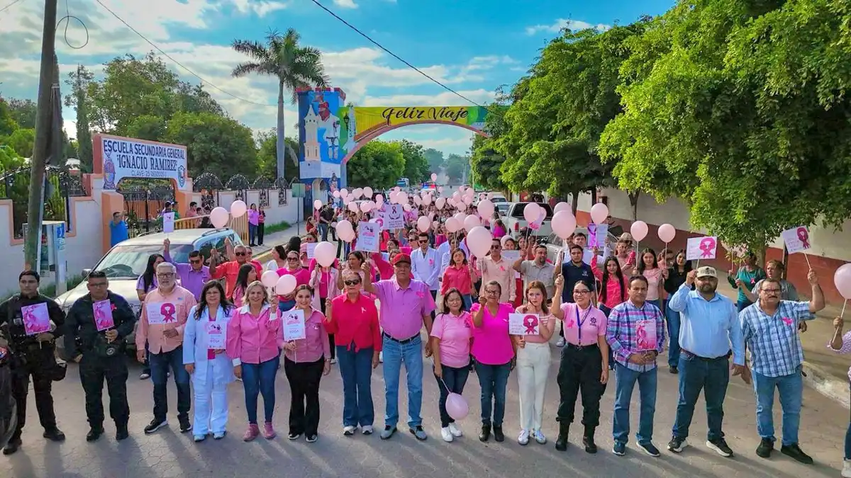 Autoridades y ciudadanía de El Fuerte se unen en la lucha contra el cáncer de mama