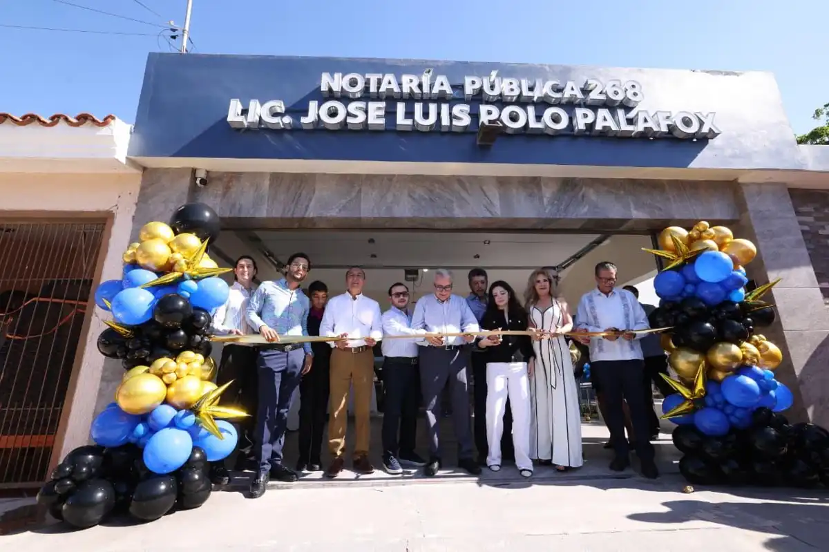 Gobernador Rubén Rocha inaugura nueva notaría en Los Mochis y llama a una visión notarial incluyente