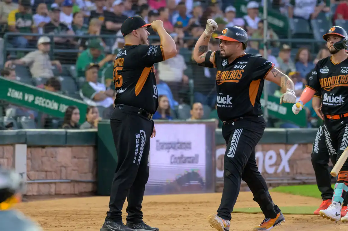 Naranjeros de Hermosillo apalea 14-2 a Cañeros de Los Mochis y se afianza como líder de la LAMP