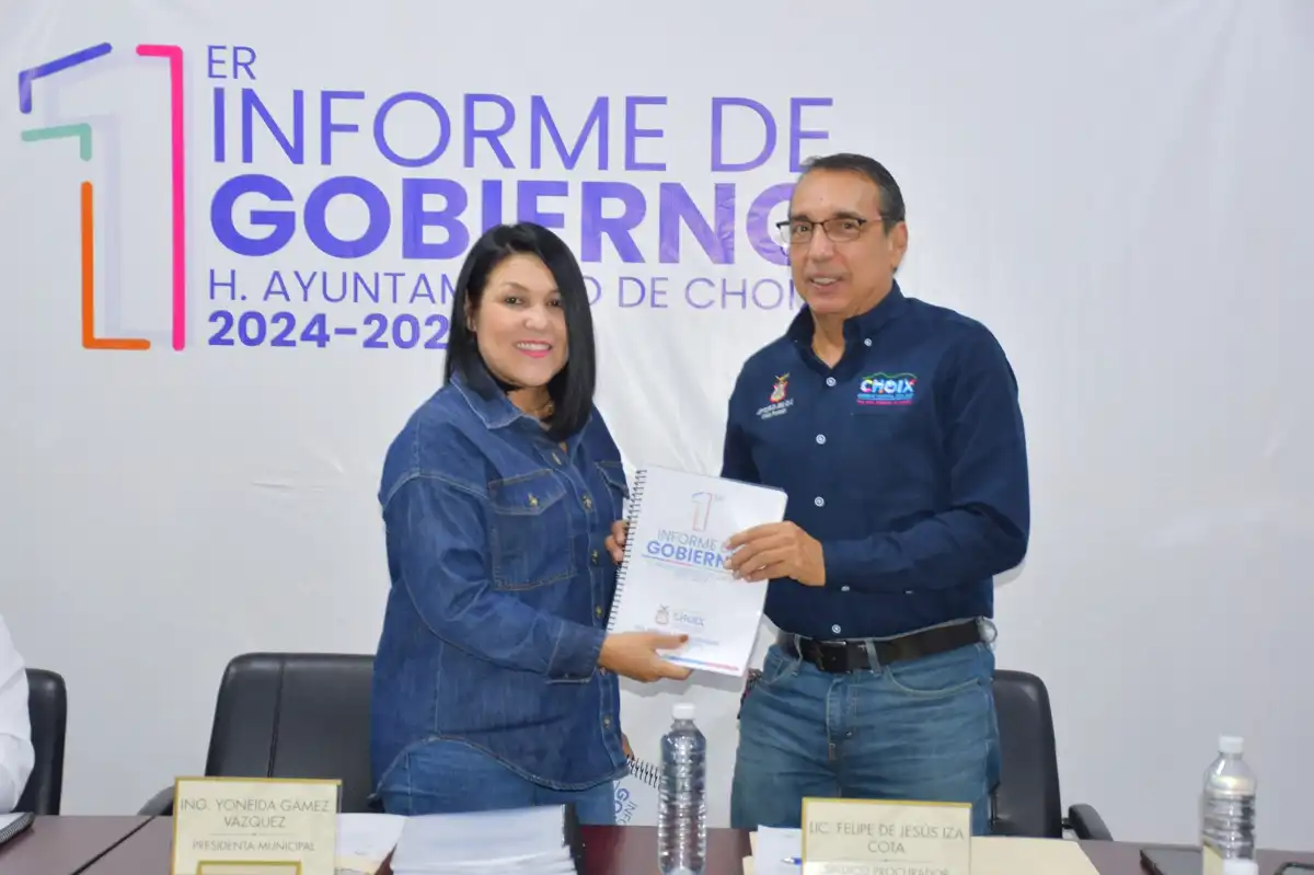 Yoneida Gámez Vázquez entregó su Primer Informe de Gobierno y anuncia presentación pública en Choix