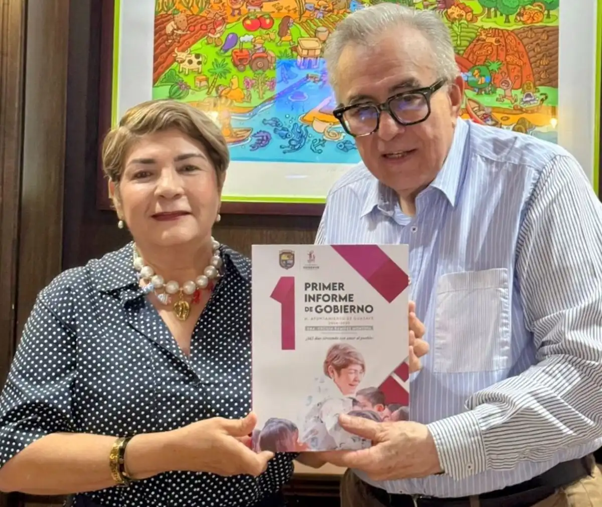 Cecilia Ramírez Montoya destaca obras y apoyo del gobernador Rocha Moya en su Primer Informe de Gobierno en Guasave