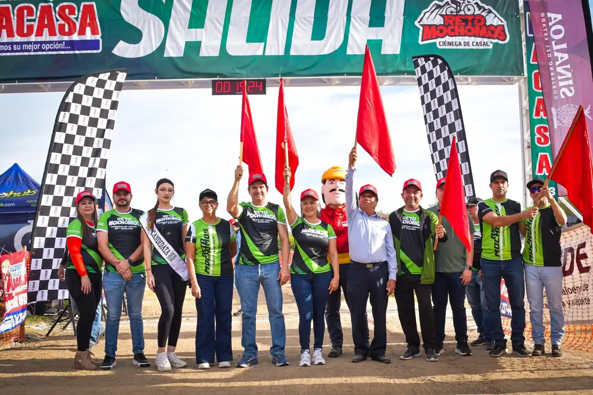 Éxito total en el Reto Mochomos 2025: más de 300 ciclistas compiten en Guamúchil