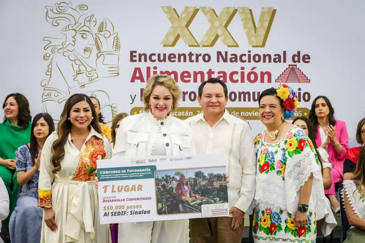 DIF Sinaloa gana primer lugar nacional con proyectos comunitarios en el Encuentro de Alimentación 2025