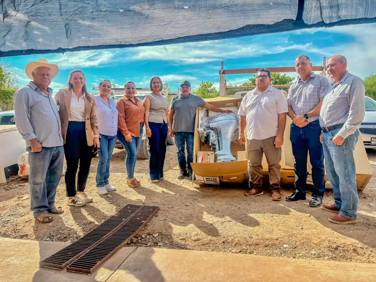 Entregan motores marinos a cooperativas de la Presa Eustaquio Buelna para fortalecer al sector pesquero