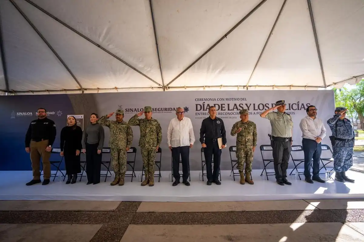 Reconocen en Culiacán la labor policial y anuncian aumento salarial y obras de pacificación