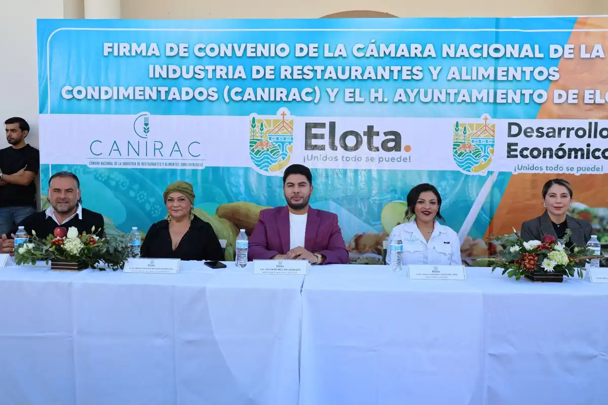 Elota impulsa su desarrollo gastronómico con convenio estratégico entre Ayuntamiento y CANIRAC