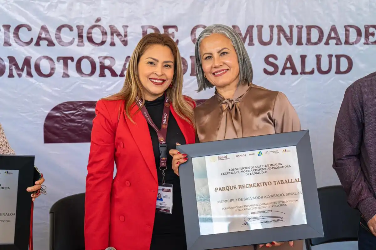 El Taballal obtiene certificación como Comunidad Promotora de la Salud en Salvador Alvarado