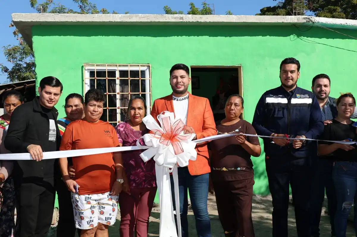 Inaugura Ayuntamiento de Elota techos firmes y rehabilitaciones de vivienda en comunidades del municipio