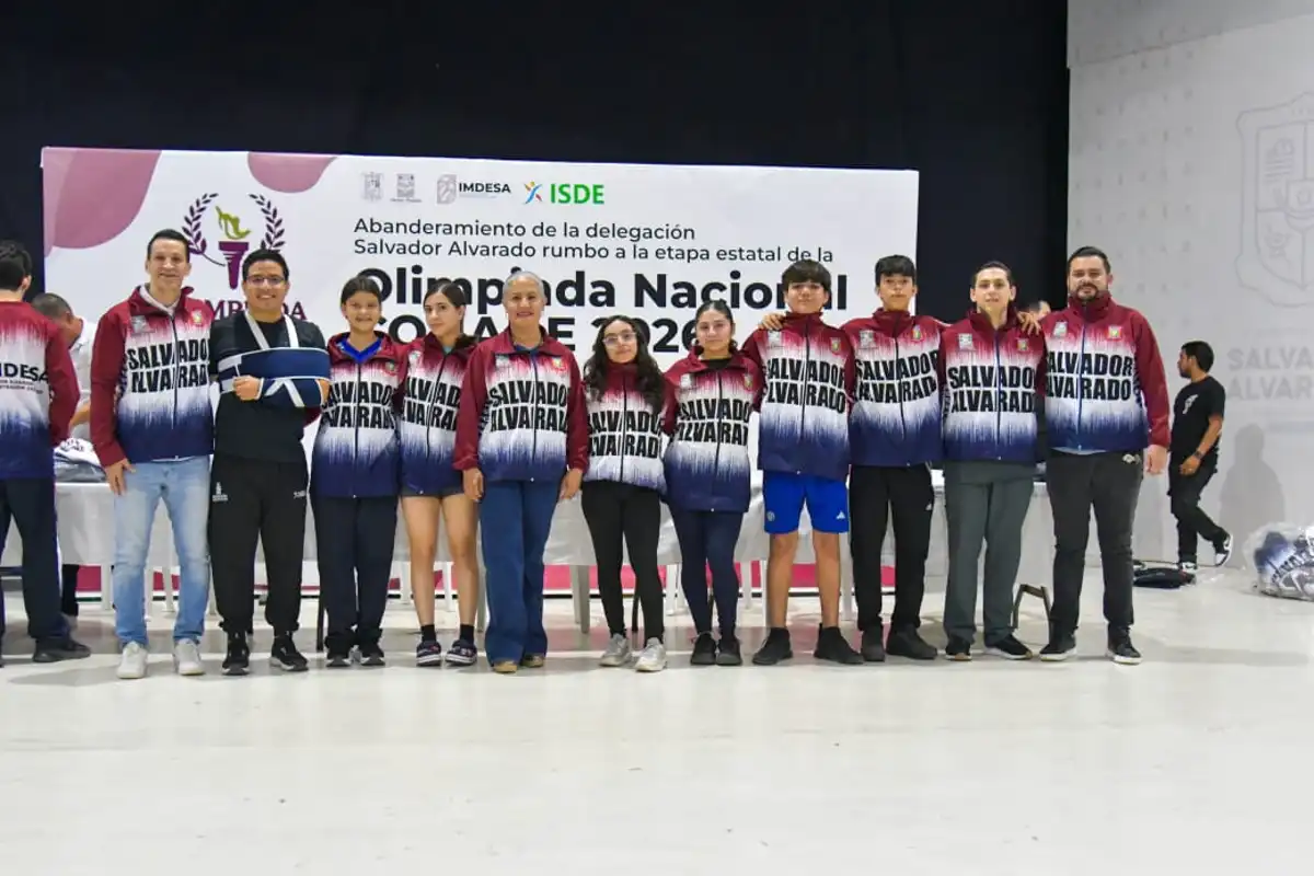 Abanderan a la Delegación de Salvador Alvarado rumbo a la Olimpiada Nacional CONADE 2026