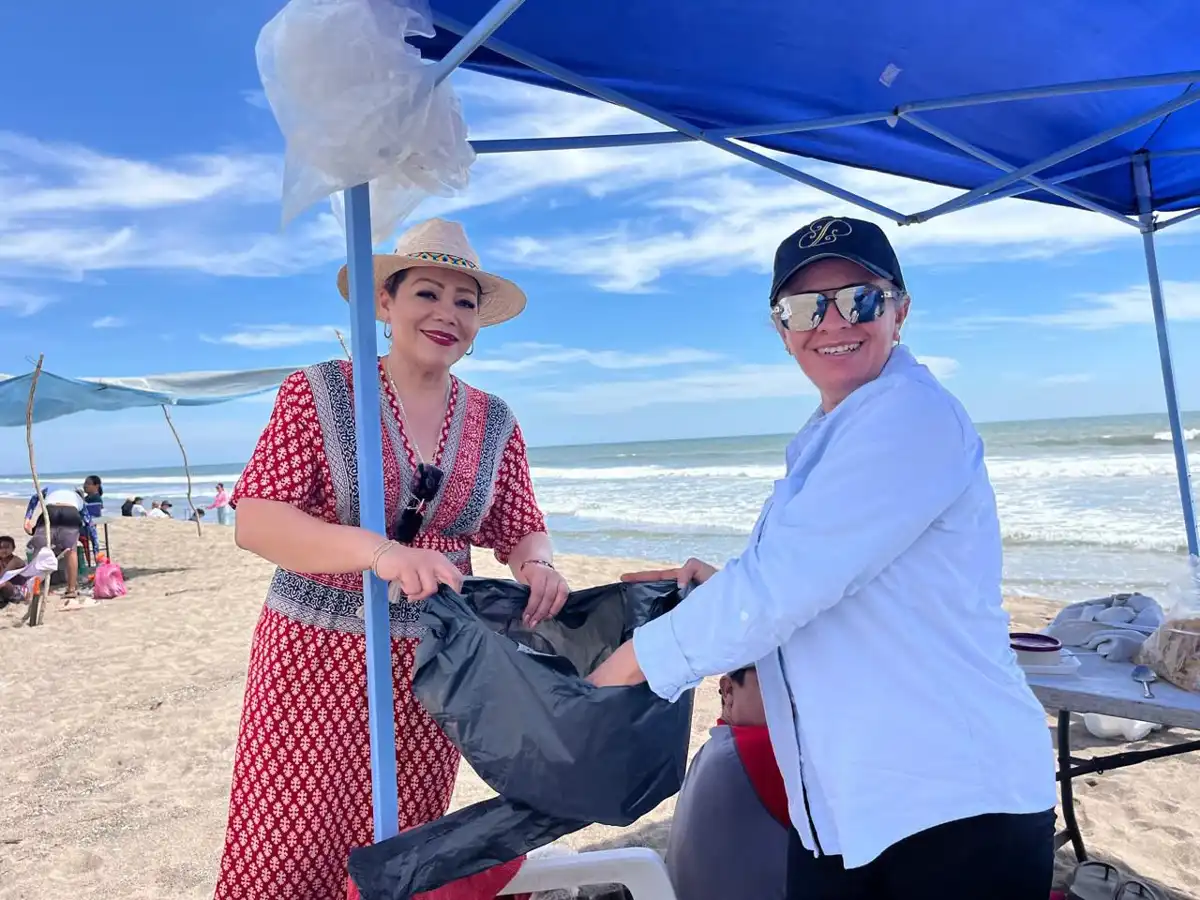 Supervisa alcaldesa de Rosario operativo de Semana Santa en playas con alta afluencia