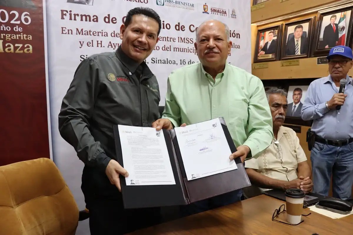 Sinaloa de Leyva firma convenio con IMSS-BIENESTAR para brindar atención médica gratuita