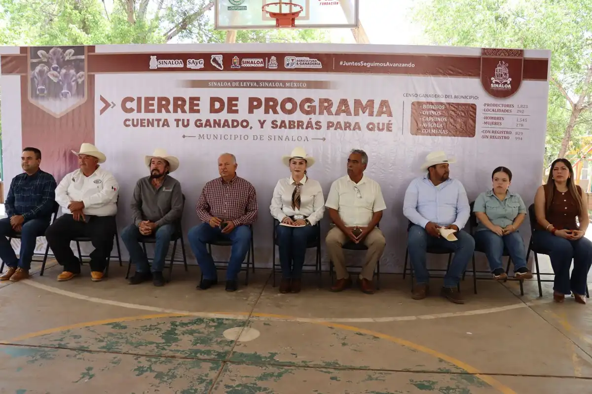 Concluye programa ganadero en Sinaloa de Leyva con registro de más de 57 mil bovinos