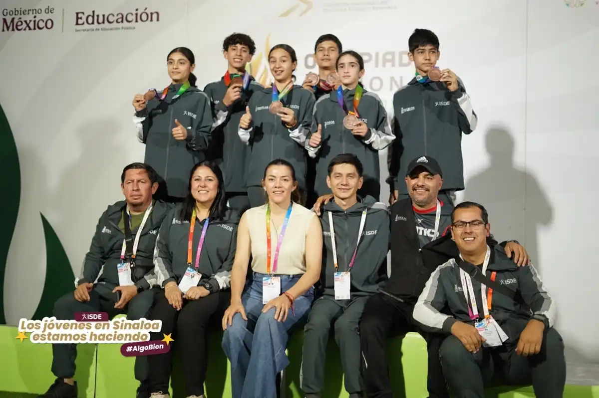 Sinaloa gana medalla de bronce en taekwondo por equipos en la Olimpiada Nacional CONADE 2026