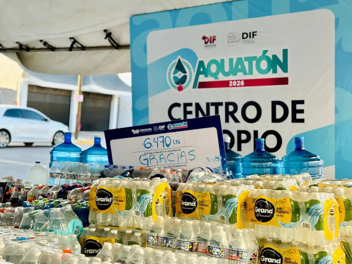 AQUATÓN 2026 recauda más de 6 mil litros de agua en Salvador Alvarado
