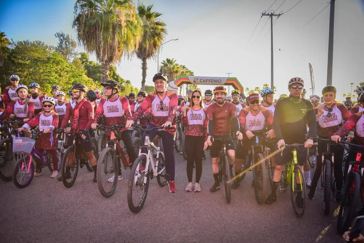 Rodada “Pueblos y Paisajes Rumbo a El Maviri” reúne a 800 ciclistas en Ahome