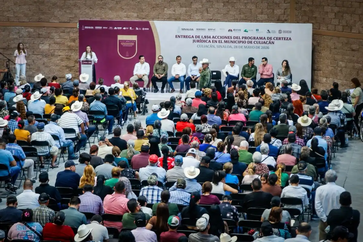 Sinaloa supera las 41 mil acciones de certeza jurídica en beneficio de miles de familias