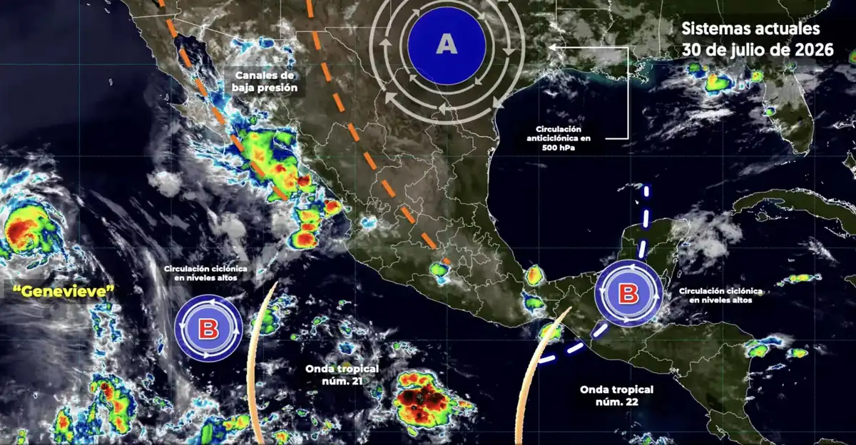 SMN pronostica lluvias intensas para Sinaloa este 3 de agosto; alertan por inundaciones y altas temperaturas