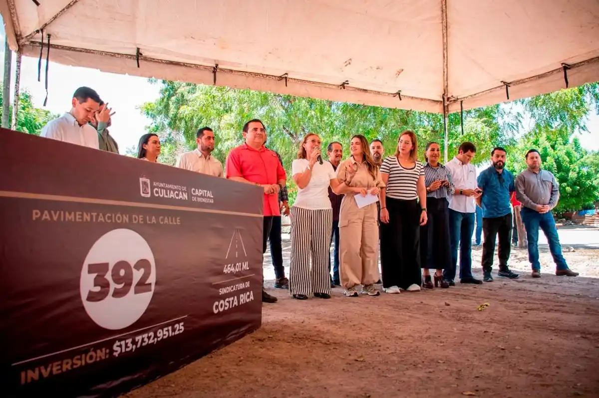 Pavimentan calle Francisco Ruiz en Costa Rica con inversión de 13 mdp; beneficiará a 6,300 habitantes