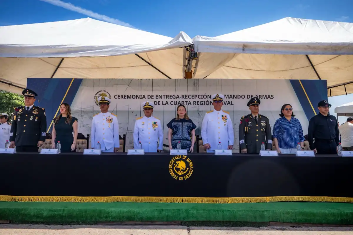 Martín Santillán Murillo asume el mando de la Cuarta Región Naval en Mazatlán