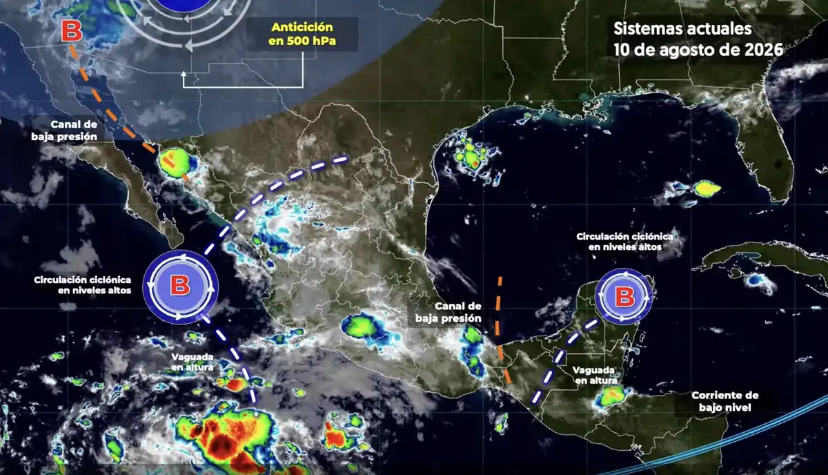 Sinaloa tendrá lluvias intensas de hasta 150 mm este lunes