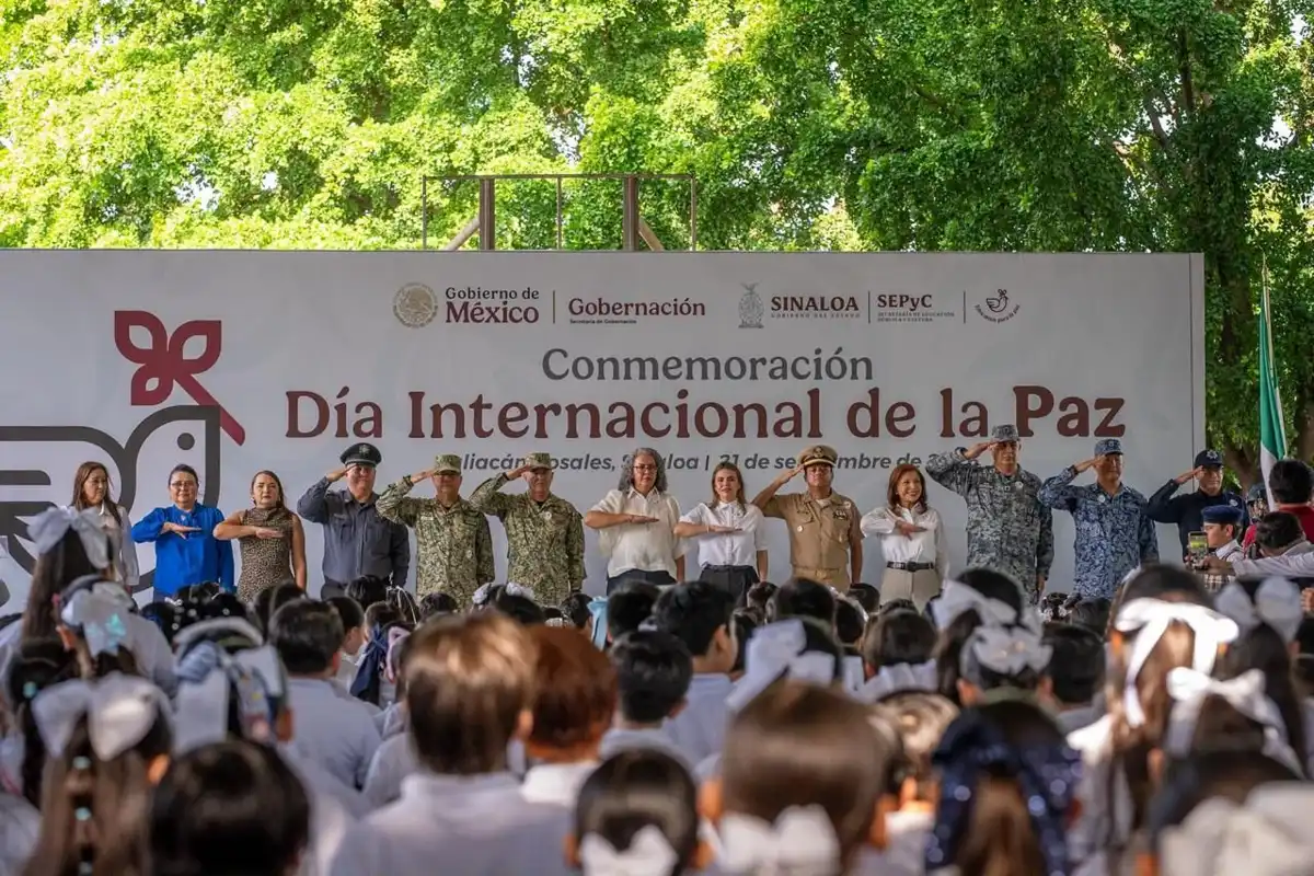 Día Internacional de la Paz: Sinaloa llama a fortalecer la cultura de paz desde las escuelas