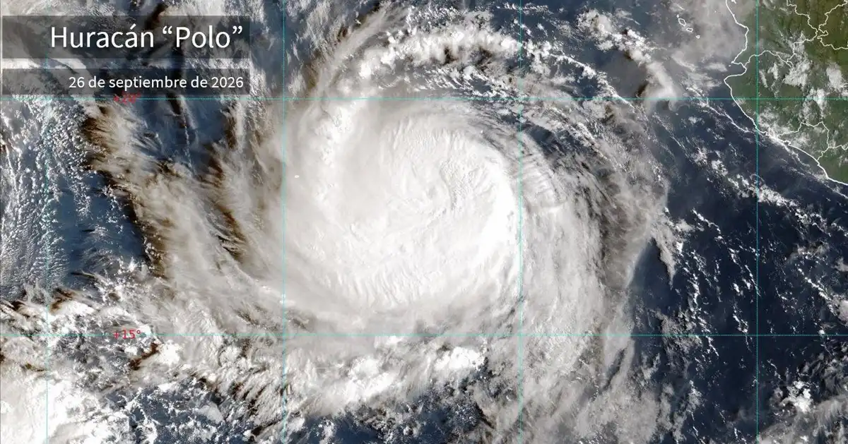Huracán Polo se dirige hacia Baja California Sur; Sinaloa espera lluvias intensas