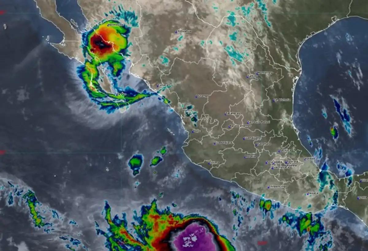 Huracán Polo se ubica cerca de Loreto; prevén lluvias intensas en el norte de Sinaloa