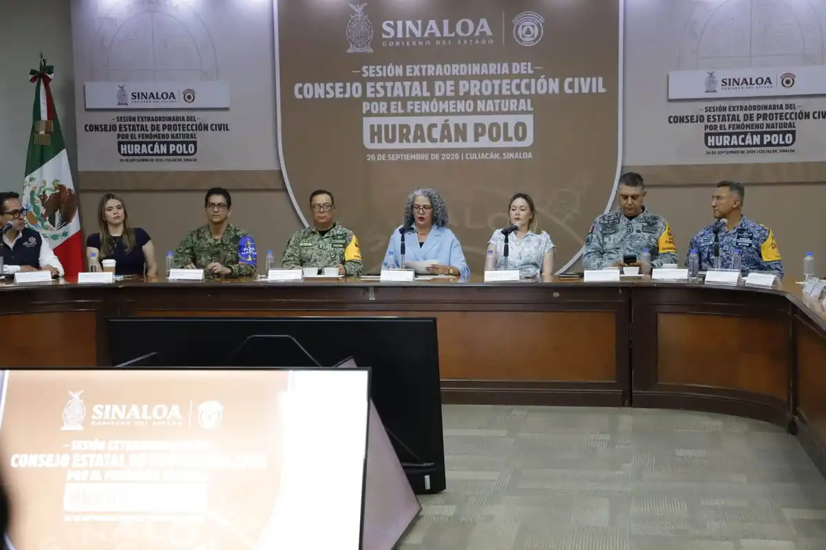 Huracán Polo: Sinaloa instala Consejo de Protección Civil y habilita 136 refugios