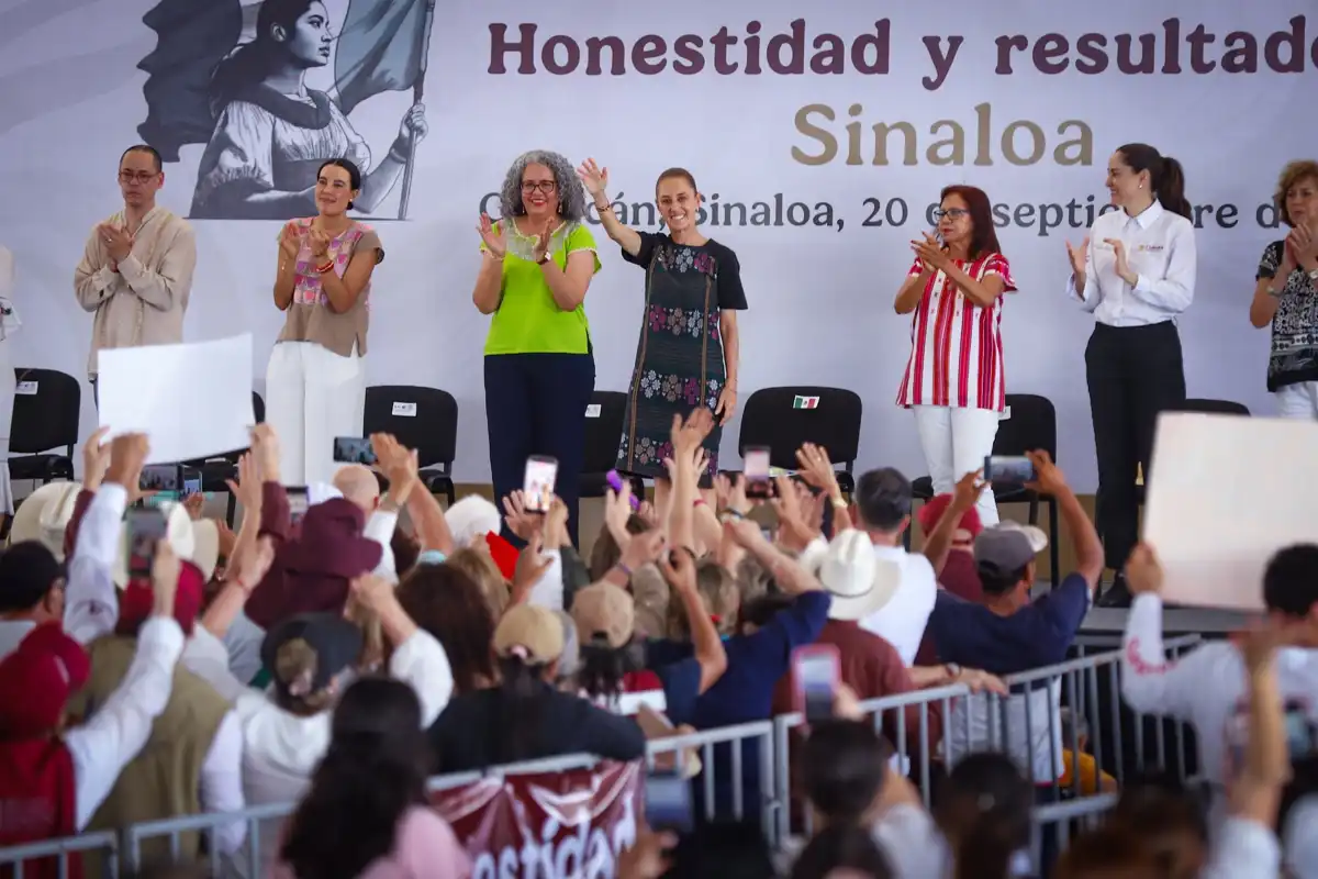 Sheinbaum anuncia en Sinaloa ampliación del subsidio de CFE y nuevas obras durante gira por el estado