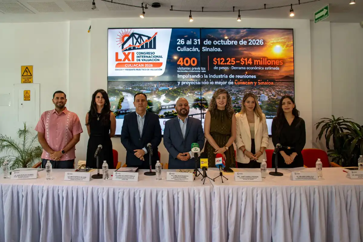 Culiacán recibirá a 400 participantes en el Congreso Internacional de Valuación 2026