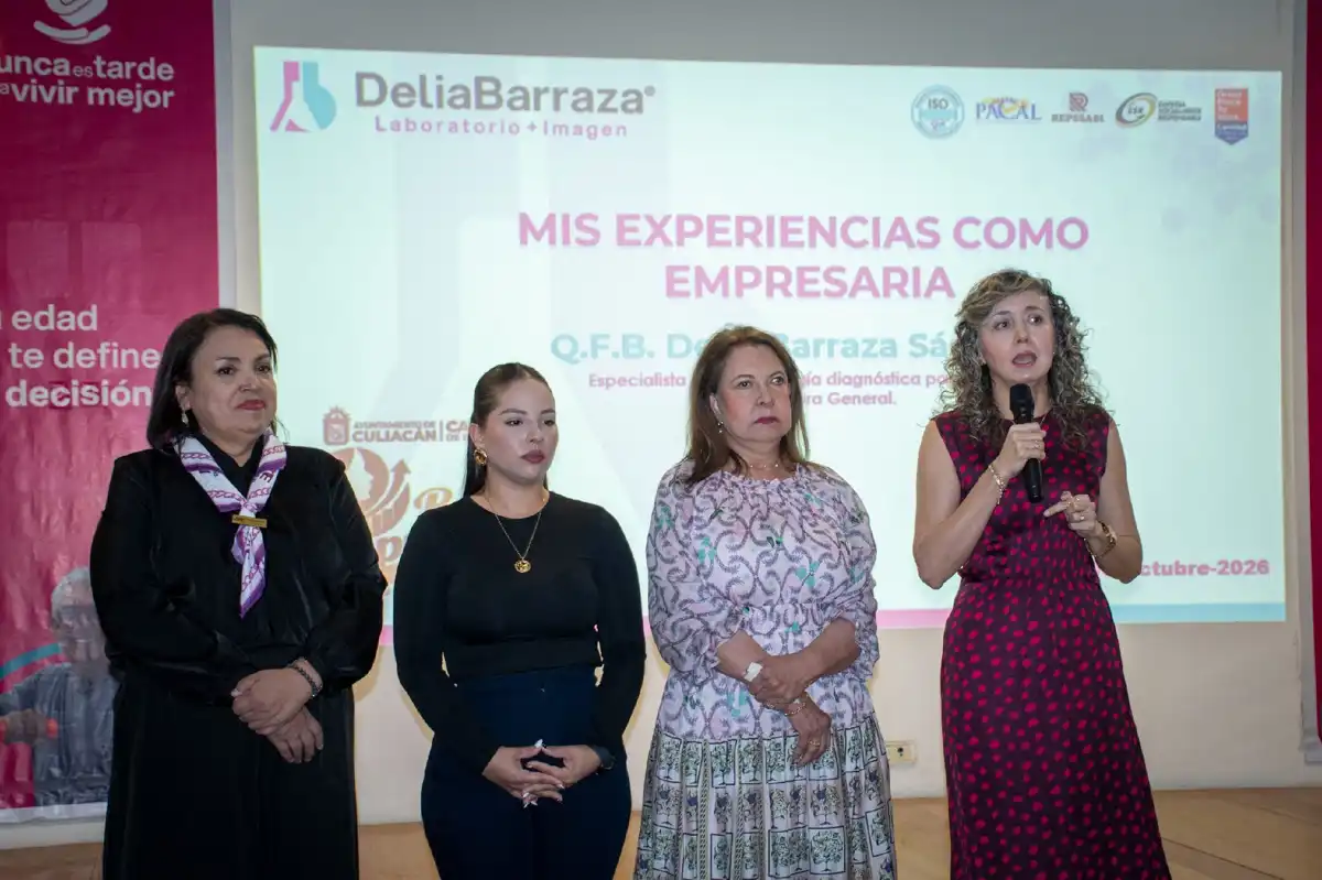 María Delia Barraza comparte experiencia empresarial con mujeres emprendedoras en Culiacán