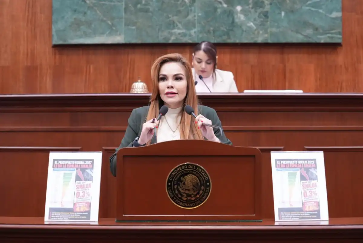 Paola Gárate pide un programa federal de emergencia económica para Sinaloa en 2027