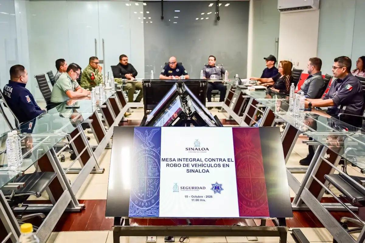 Sinaloa reporta menos denuncias por robo de vehículos en 2026