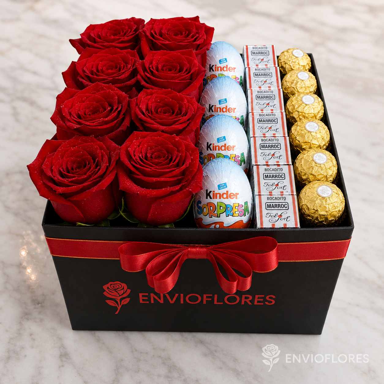 Caja Rosas , Huevo Kinder , Marroc y Ferrero