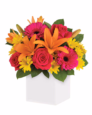 Caja mediana flores surtidas